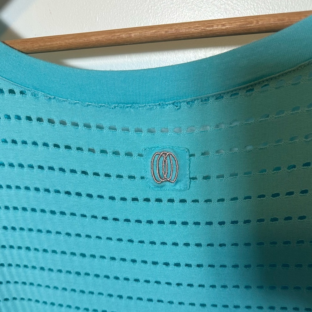 Balance collection XL blue hombre short sleeve mesh top. Super soft. - Picture 5 of 8